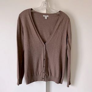 Rose brown cardigan. Like new. Size S
